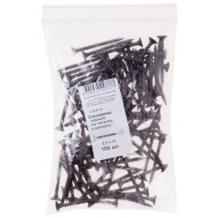 Саморез гипсокартон/металл 3,5х41 черный (100шт) Саморез гипсокартон/металл 3,5х41 черный (100шт)