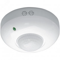 Датчик движения ИК потолочный 1200w 360 гр. 6м IP20 белый Датчик движения ИК потолочный 1200w 360 гр. 6м IP20 белый