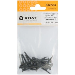 Саморез гипсокартон/металл 3,5х32 черный (25шт) Саморез гипсокартон/металл 3,5х32 черный (25шт)