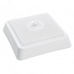 Светильник светодиодный ДБО-10w с датчиком 4000К 800Лм квадратный белый Светильник светодиодный ДБО-10w с датчиком 4000К 800Лм квадратный белый