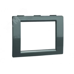 Рамка 2 поста универсальная черная