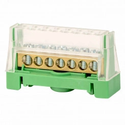 Колодка клеммная соединительная 1р 7х5.3мм зеленый