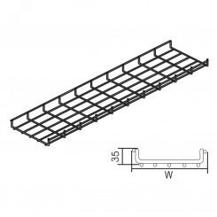 Лоток провол 065х30х3000 VFL