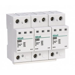 Ограничитель перенапряжения трехполюсный ОП-101 3п 80кА B Ограничитель перенапряжения трехполюсный ОП-101 3п 80кА B