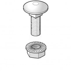 Винт и гайка с зубч. VMК 8х15 Винт и гайка с зубч. VMК 8х15