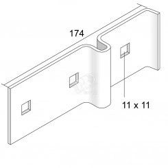 Пластина соединительная для IPN 80 Пластина соединительная для IPN 80