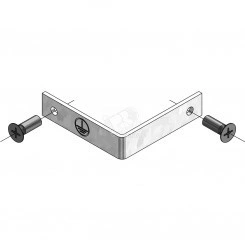 Зажим заземляющего провода для короба под заливку