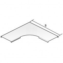 Крышка для угла горизонтального 90°