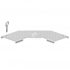 Крышка с отверстиями для угла горизонтального 90°