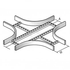 Ответвитель крестообразный для KLIE, высота - 80 мм, ширина - 300 мм, кратность - 1шт, DU - Покрытие Duplex Ответвитель крестообразный для KLIE, высота - 80 мм, ширина - 300 мм, кратность - 1шт, DU - Покрытие Duplex