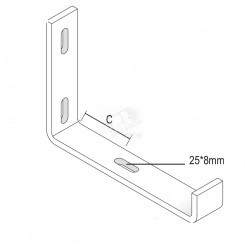 Скоба стеновая, высота - 120 мм, ширина - 217 мм, кратность - 1шт, DU - Покрытие Duplex Скоба стеновая, высота - 120 мм, ширина - 217 мм, кратность - 1шт, DU - Покрытие Duplex