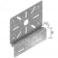 Пластина крепежная ступенчатой формы