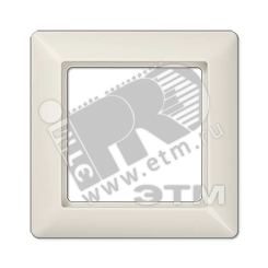 Рамка 1-я для горизонтальной/вертикальной установки  Серия- AS550  Материал- дуропласт  Цвет- слоновая кость