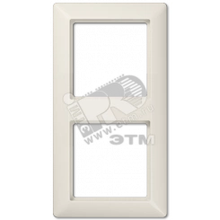 Рамка 2-я для горизонтальной/вертикальной установки  Серия- AS550  Материал- дуропласт  Цвет- слоновая кость