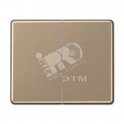 Клавиша двойная золотая бронза