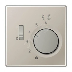 Накладка для регулятора подогрева пола   Серия LS990  Материал- металл  Цвет- благородная сталь