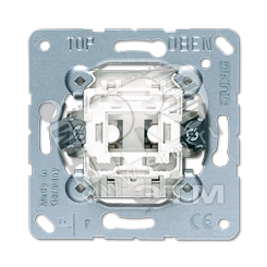 Переключатель универсальный 1-клавишный (проходной). Механизм. 10A 250V