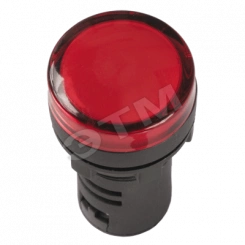 Лампа AD16DS LED матрица d16мм красный 36В AC/DC