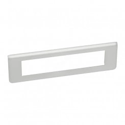 Рамка пластиковая Mosaic 10 модулей алюминий