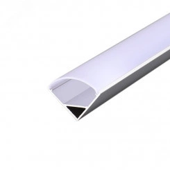 Комплект углового алюминиевого профиля с рассеивателем 16х16мм 2м