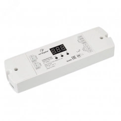 Конвертер SMART-K38-DMX (12-24V, SPI, 2.4G) (ARL, IP20 Пластик, 5 лет) Конвертер SMART-K38-DMX (12-24V, SPI, 2.4G) (ARL, IP20 Пластик, 5 лет)