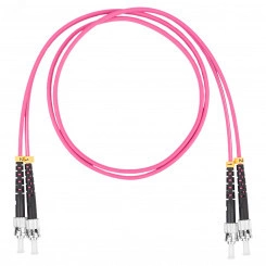 Шнур оптический коммутационный (патч-корд), ST-ST, дуплекс (duplex) OM4, нг(А)-HF, маджента, 5,0 м Шнур оптический коммутационный (патч-корд), ST-ST, дуплекс (duplex) OM4, нг(А)-HF, маджента, 5,0 м