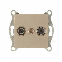 Ugra Розетка TV+ SAT, оконечная, скрытая установка. шампань Ugra Розетка TV+ SAT, оконечная, скрытая установка. шампань