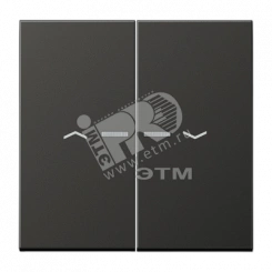 Клавиши для двойной кнопки BCU  антрацит