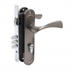 Замок врезной БУЛАТ ЗВ4-3.70.03.03 НОМОС графит 5 перф.кл. с/руч Замок врезной БУЛАТ ЗВ4-3.70.03.03 НОМОС графит 5 перф.кл. с/руч