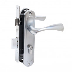 Замок врезной БУЛАТ ЗВ4-1.70.03.07 НОМОС титан 5 перф.кл. с/руч Замок врезной БУЛАТ ЗВ4-1.70.03.07 НОМОС титан 5 перф.кл. с/руч