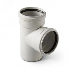 Тройник для бесшумной канализации 110x110 мм 87.5 град. Тройник для бесшумной канализации 110x110 мм 87.5 град.