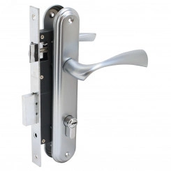 Замок врезной БУЛАТ ЗВ4-1.03.07 НОМОС титан 5 перф.кл. с/руч Замок врезной БУЛАТ ЗВ4-1.03.07 НОМОС титан 5 перф.кл. с/руч