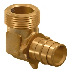 Угольник НР 20x1/2' аксиальный, латунный Угольник НР 20x1/2' аксиальный, латунный