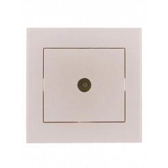 Розетка RAIN ТВ оконечная жемчужно-белый перламутр