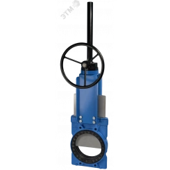 Затвор шиберный (нож) EX-02-400-R-E DN 400 PN 6 м/ф EPDM редуктор