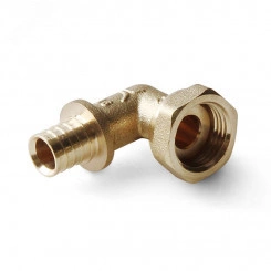 Угольник ВР 16 x 1/2' с накидной гайкой, аксиальный, латунный Угольник ВР 16 x 1/2' с накидной гайкой, аксиальный, латунный