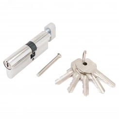 Механизм цилиндровый для врезных замков, Стандарт Z.I.80В-5K (30Bx10x40) CP хром Механизм цилиндровый для врезных замков, Стандарт Z.I.80В-5K (30Bx10x40) CP хром