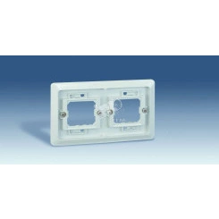 Рамка двухместная скрытая проводка S44A серый