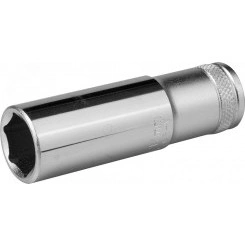 Головка торцевая ''INDUSTRIE QUALITAT'', удлиненная, Cr-V, FLANK, хромосатинированная, 1/2'', 17 мм Головка торцевая ''INDUSTRIE QUALITAT'', удлиненная, Cr-V, FLANK, хромосатинированная, 1/2'', 17 мм