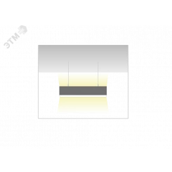 Светильник светодиодный ДСО-16Вт 3000К X-Line Up&Down DALI Черный