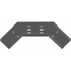 Лоток угловой замковый перфорированный  КГЗ 75х65-90 УТ1.5 поворот на 90. оцинкованный лист(толщина покрытия 10 -18 мкм) S1.5