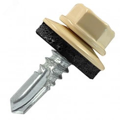 Саморез по металлу 5,5х25 RAL1014 сверло №3 Саморез по металлу 5,5х25 RAL1014 сверло №3