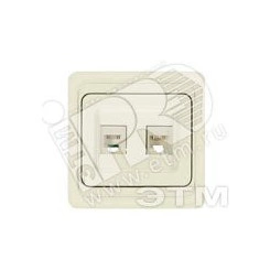 Розетка Валери компьютерная + TF слоновая кость Розетка Валери компьютерная + TF слоновая кость