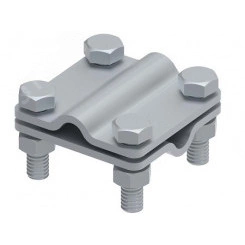 Соединитель крестовой 55х55 для параллельного, крестового и Т-образного соединения прутка диаметром 6-10 мм. Без разделительной пластины. Монтаж с помощью 4 винтов с шестигранной головкой M8 x 25 и 4 шестигранных гаек M8. Материал - горячеоцинко