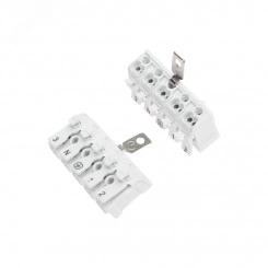 Клемма пружинная соединительная КСП 5-полюсная с заземлением и с монтаж, REXANT