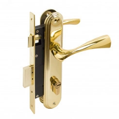 Замок врезной БУЛАТ ЗВ4-1.03.05 НОМОС золото 5 перф.кл. с/руч Замок врезной БУЛАТ ЗВ4-1.03.05 НОМОС золото 5 перф.кл. с/руч