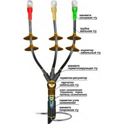 Муфта кабельная концевая 10КНТп-3х(16-25)без наконечников