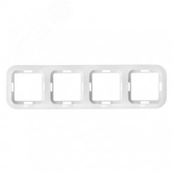 Беларусь Рамка 4 поста белая скрытый монтаж