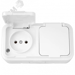 Беларусь Розетка двойная брызгозащищенная наружная IP44
