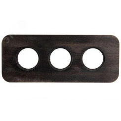 Шедель Рамка 3-х постовая (Угольно-черный) скрытый монтаж BF5